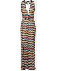 Missoni - Zigzag Open-Back Lame Jumpsuit - Lyst