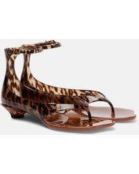 Chloé - Jelly Animal-Print Thong Sandals - Lyst