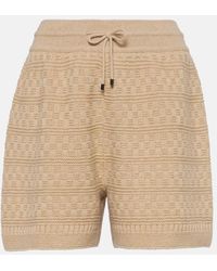 Loro Piana - Drawstring Cashmere Knit Shorts - Lyst