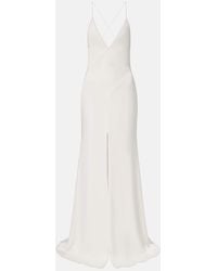 Alex Perry - Open-Back Satin Crepe Gown - Lyst