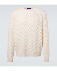 Ralph Lauren - Cable-Knit Cashmere Sweater - Lyst