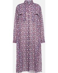 Isabel Marant - Eliane Floral-print Cotton Midi Dress - Lyst