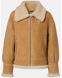 Nour Hammour - Jacke Portia Aus Veloursleder Mit Shearling - Lyst