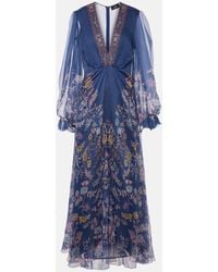 Etro - Printed Silk Gown - Lyst