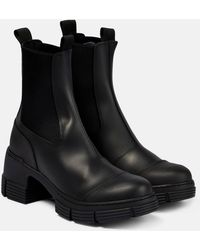 Ganni - Rubber Ankle Boots - Lyst