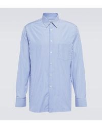 Lanvin - Camisa de algodon a rayas - Lyst