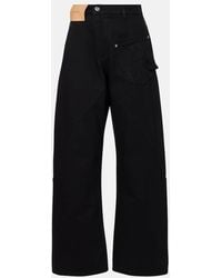 JW Anderson - High-Rise Barrel-Leg Jeans - Lyst