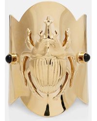 La DoubleJ - Scarab-Plated Cuff Bracelet - Lyst