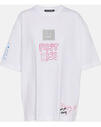 Acne Studios - Scribbles Printed Cotton T-shirt - Lyst
