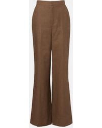 Ralph Lauren - Dean Linen Wide-Leg Pants - Lyst