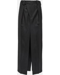Victoria Beckham - Tailored Wool-blend Maxi Skirt - Lyst