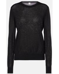 TOTEME - Pullover Aus Wolle Und Seide - Lyst