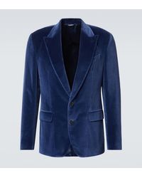 Dolce & Gabbana - Cotton Velvet Blazer - Lyst