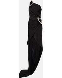 David Koma - Embroidered Asymmetric Gown - Lyst