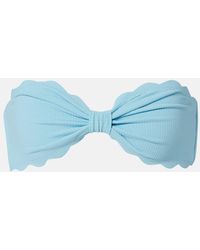 Marysia Swim - Antibes Scalloped Bikini Bandeau Top - Lyst