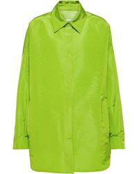 Valentino Silk Faille Shirt - Green