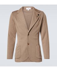 Lardini - Wool, Silk, And Cashmere Blazer - Lyst