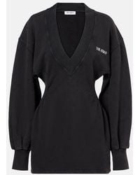 The Attico - Robe Sweat-Shirt En Coton - Lyst