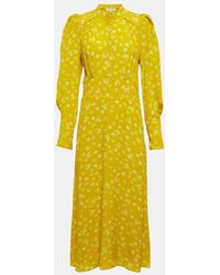 Dorothee Schumacher - Eccentric Floral Silk-Blend Midi Dress - Lyst