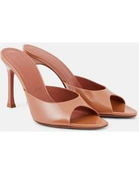 AMINA MUADDI - Alexa 95 Patent Leather Mules - Lyst