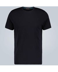 Loro Piana - Slim-fit Silk And Cotton-blend Jersey T-shirt - Lyst