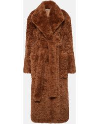 Stella McCartney - Faux Fur Wrap Coat - Lyst