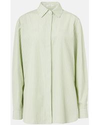 The Row - Camisa Vanda De Algodon A Rayas - Lyst