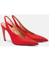 The Attico - Viper 95 Embellished Slingback Pumps - Lyst