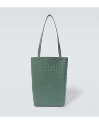 Bottega Veneta - Small Intrecciato Leather Tote Bag - Lyst