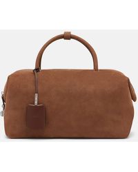 Max Mara - Schultertasche Holdall Medium Aus Leder - Lyst