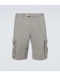 Brunello Cucinelli - Cotton Cargo Shorts - Lyst