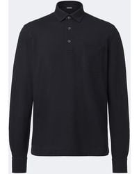 ZEGNA - Polo De Pique De Algodon - Lyst