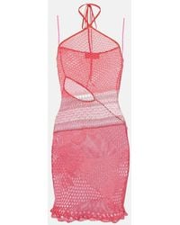 Roberta Einer - Natalie Knitted Cotton Minidress - Lyst