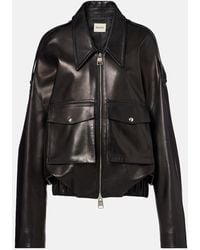 KHAITE - Owey Oversized Leather Jacket - Lyst