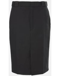 Tod's - Falda Midi De Algodon - Lyst