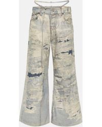 Acne Studios - Repair Mid-rise Wide-leg Jeans - Lyst