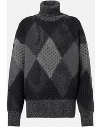 Stella McCartney - Argyle Turtleneck Sweater - Lyst