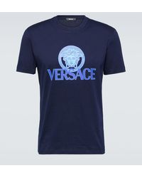 Versace - T -Shirt mit Medusa -Druck - Lyst