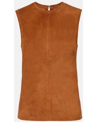 Stouls - Miuccia Suede Top - Lyst