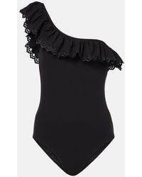 Ulla Johnson - Solara Maillot Ruflfed Swimsuit - Lyst