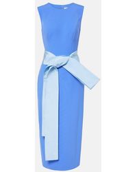 Carolina Herrera - Crepe Cocktail Dress - Lyst