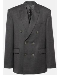 Wardrobe NYC - Double-Breasted Wool Blazer - Lyst