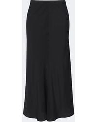 The Row - Bakura Silk Crepe De Chine Midi Skirt - Lyst