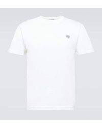 Stone Island - T-shirt Compass in jersey di cotone - Lyst