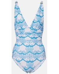 Melissa Odabash - Panera Printed Swimsuit - Lyst