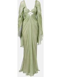 Maria Lucia Hohan - Cassandra Caped Silk Muslin Gown - Lyst