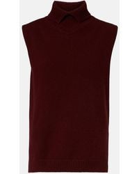 Jil Sander - Wool Turtleneck Sweater Vest - Lyst
