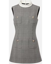 Self-Portrait - Prince Of Wales Check Minidress - Lyst