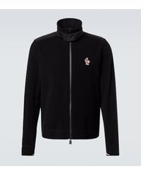 Moncler - Fleece Zip-Up Cardigan - Lyst