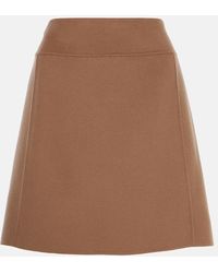 Max Mara - Minirock Aus Wolle - Lyst